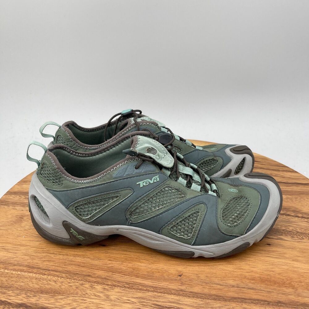 Teva Lava Falls Shoes Womens Size 10 Green Athletic Water Walking Trail Hiking